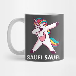 Damen Saufi Saufi Einhorn betupfen Motto Party Einhorn Mug